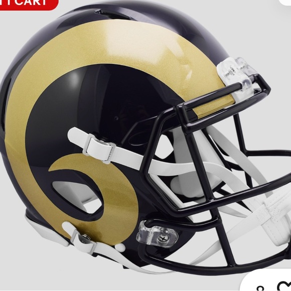 St. Louis Rams throwback. Riddell Football Helmet - Picture 2 of 3